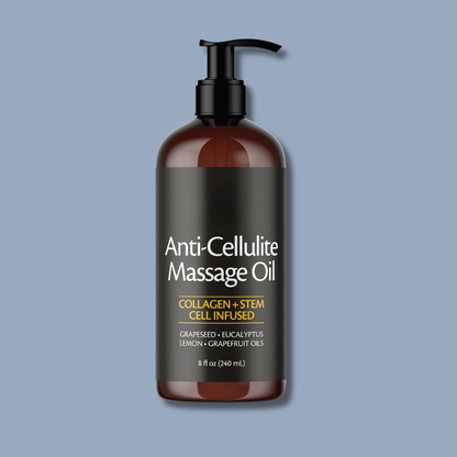 Anti Cellulite Roller + Massage Oil Kit